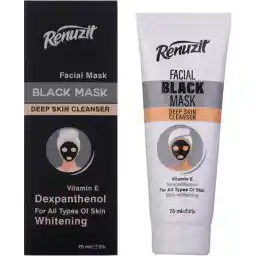 ماسک صورت رینوزیت زغالی حاوی کربن فعال حجم 75 میل