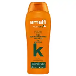 شامپو ضد وز آمالفی حاوی کراتین مناسب مو فر و وز حجم 750 میل