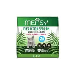 منسی گربه ناپ شپش کنه کک مراقبت از پوست قطره های گیاهی انگل خارجی نقطه روی