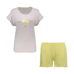 ست تی شرت آستین کوتاه و شلوارک زنانه مونسا مدل 163135560