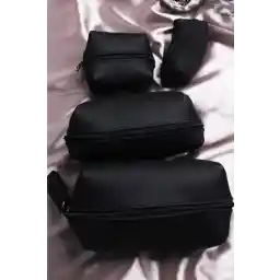 ست کیف آرایش مشکی زنانه Sildne 4 تایی