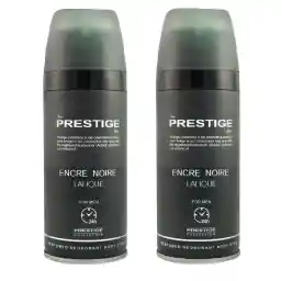 اسپری خوشبو کننده بدن مردانه پرستیژ مدل Lalique Encre Noir حجم 150 میلی لیتر مجموعه 2 عددی