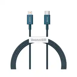 کابل 1 متری Type-C به Lightning بیسوس مدل Baseus Superior Series PD 20W CATLYS-A03 رنگ آبی 1 meter Type-C cable to Beissus Lightning model Baseus Superior Series PD 20W CATLYS-A03 blue color