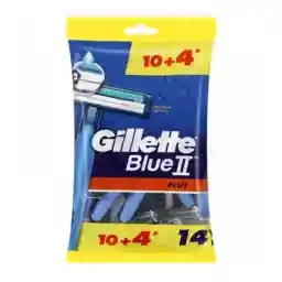 تیغ اصلاح ژیلت مدل blue 2 plus بسته 14 عددی