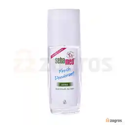 اسپری دئودورانت سبامد مدل active با رایحه طراوت بخش 75 میل