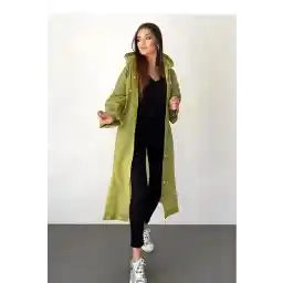 کت بارانی ضد باد یونیسکس خاکی ایوا پارچه ای Dream Plus