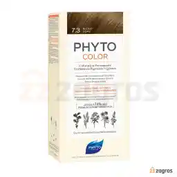 کیت رنگ مو بدون آمونیاک فیتو سری Color شماره 7.3 پایه رنگ بلوند طلایی