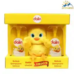 شامپو بچه دالین 500 میل بسته 2 عددی بهمراه یک عدد عروسک طرح جوجه