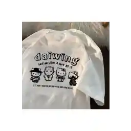 تی شرت شرکت و پوشاک ورزشی هانورس Sanrio Hello Kitty Beyaz