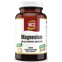 Ncs Magnezyum Bisglinisate Torah Malate 200 میلی گرم 90 قرص