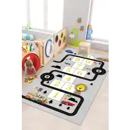 فرش وست هوم پلی فرش ماشینی قابل شستشو با پایه ضد لغزش ضد باکتری ضد باکتری اتاق کودک