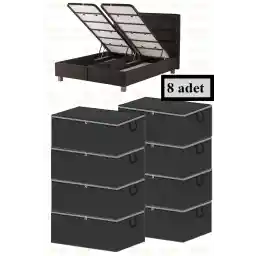 NUTEX 8 تکه مبل پایه تخت نوع کیسه ذخیره سازی 60x40x22