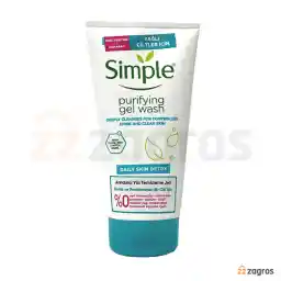 ژل شستشوی صورت سم زدای سیمپل مناسب پوست چرب 150 میل