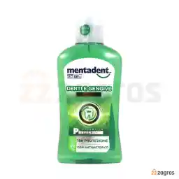 دهان شویه آنتی باکتریال بدون الکل منتادنت مدل Dentie E Gengive حجم 500 میل