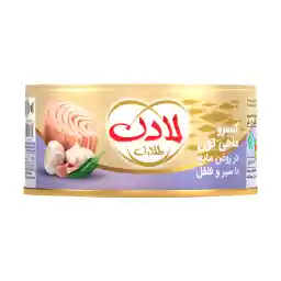 کنسرو ماهی تون با سیر و فلفل لادن - 180 گرم