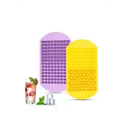 قالب یخ مینی Hubsan 2 مربع، مثلث، هرمی و استوانه ای شکل یخ یخ (زرد/یاسی)