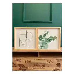 نقاشی قاب چوبی خانه اکالیپتوس اتاق نشیمن Giftnikap