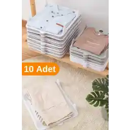 ESTİ 10 Pieces - تی شرت، لباس و شلوار عملی سازماندهی کننده قفسه