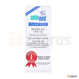 ژل مراقبتی و مرطوب کننده پوست سبامد سری Clear Face مناسب پوست مستعد آکنه 50 میل