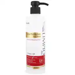 ماسک تثبیت کننده رنگ مو لیمپیو حاوی عصاره انار مناسب مو رنگ شده حجم 500 میل