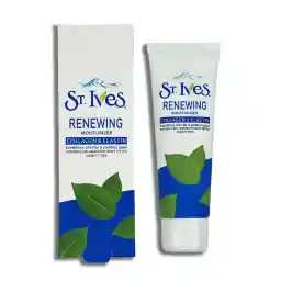 کرم تیوپی مرطوب کننده و احیا کننده صورت و گردن سینت ایوز حاوی کلاژن و الاستین حجم 90 میل