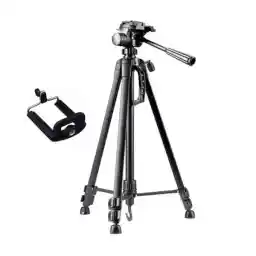 سه پایه دوربین ویفنگ مدل WT-3520 به همراه گیره نگهدارنده موبایل سه پایه دوربین ویفنگ مدل WT-3520 به همراه گیره نگهدارنده موبایل