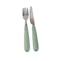 ست کارد و چنگال میوه خوری 12 پارچه ام جی اس مدل دسته رنگی