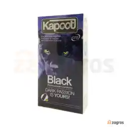 کاندوم کاپوت مدل Black تعداد 12 عددی