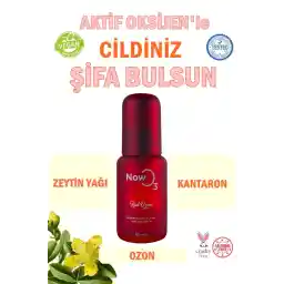 NOWO3 ازن قرمز 50 میلی لیتر اکسیژن فعال، ازن، روغن زیتون و عصاره گل مرمر سنت جانز اثر ازن بر روی پوست شما