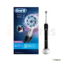 مسواک برقی اورال بی مدل Pro 2 2000S Sensi Ultrathin رنگ مشکی