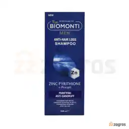 شامپو ضد ریزش و ضد شوره مردانه بیومونتی Biomonti حجم 400 میل