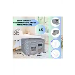 پلیور و پتوی قاب پنجره خالدار سریات زین چند منظوره سیمی متوسط 40x50x30cm