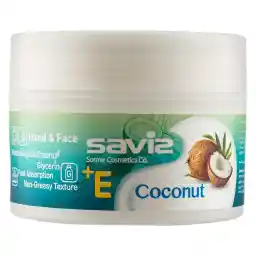 Saviz Vitamin E & Coconut Oil Moisturizing Cream for All Skin Types 180 ml