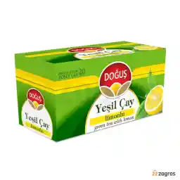 چای سبز کیسه ای دوغوش با طعم لیمو بسته 20 عددی