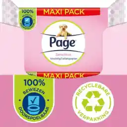 کاغذ توالت مرطوب صفحه - 6 در 74 عدد - دستمال توالت مرطوب ماکسی حساس - بسته ارزشی