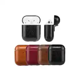 کاور محافظ هندزفری ایرپاد Apple Airpods مدل چرمی Leather Case for Apple AirPods