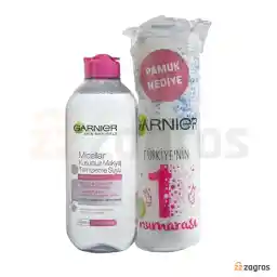 پک میسلار واتر آرایش پاک کن گارنیر 400 میل به همراه پد 70 عددی