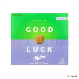 جعبه شکلات پرالین کادویی میلکا مدل Good Luck وزن 110 گرم