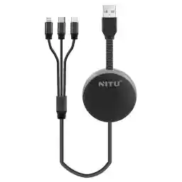 کابل 3 کاره Lightning/ micro-USB/ Type-C نیتو مدل NT-UC90