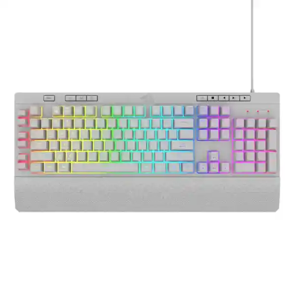 کیبورد گیمینگ ردراگون مدل Shiva K512W، سوییچ ممبران، Full-Size، نورپردازی RGB