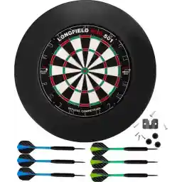 Dartboard Pro 501 شامل PU مشکی فراگیر و 2 مجموعه دارت