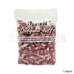 تافی مغزدار اولکر با طعم توت فرنگی وزن یک کیلوگرم