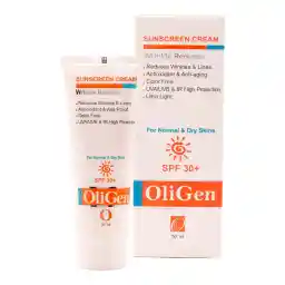 کرم ضد آفتاب بی رنگ الی ژن spf30 مدل 01 مناسب پوست های خشک و معمولی حجم 50 میلی لیتر