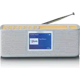 Lenco PDR-046GY - رادیو Eco DAB با بلوتوث - سفید/بامبو
