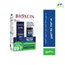 پک شامپو ضد ریزش مو بیوکسین 300 میل به همراه 60 عدد قرص تقویت کننده