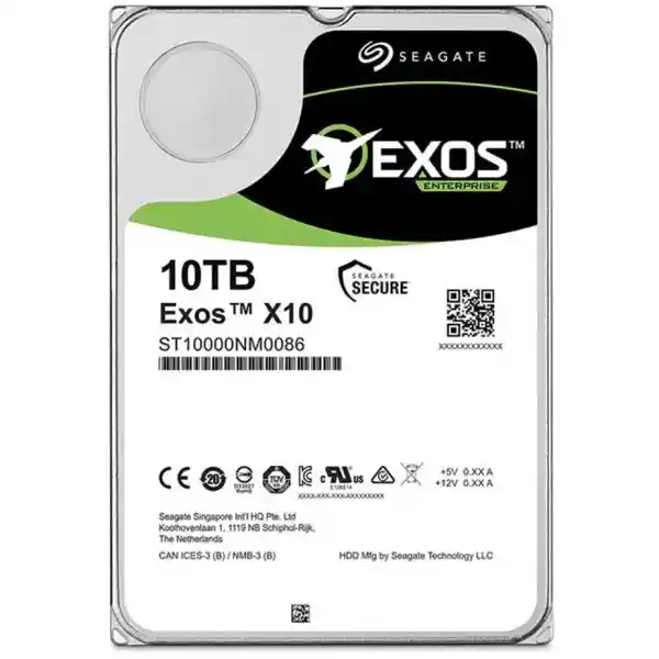 هارد دیسک اینترنال سیگیت مدل Exos ST10000NM0086 ظرفیت 10 ترابایت Seagate Exos ST10000NM0086 Internal Hard Drive