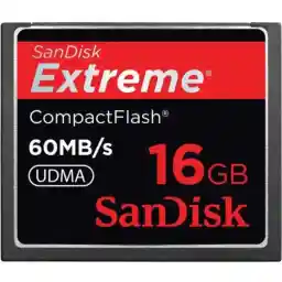کارت حافظه سنديسک SanDisk 16GB 60MB/s Extreme Compact Flash Card SDCFX-016G-A61