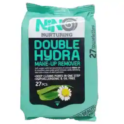 دستمال مرطوب آبرسان نینو مدل Double Hydra حاوی عصاره آلوئه ورا بسته 27 عددی