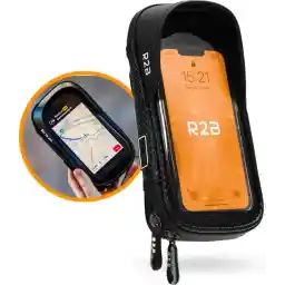 نگهدارنده تلفن دوچرخه R2B® مقاوم ضد آب - چرخش 360 درجه - دوچرخه نگهدارنده تلفن همراه - لوازم جانبی - نگهدارنده تلفن دوچرخه - پایه دوچرخه - همچنین برای اسکوتر و موتور سیکلت - مدل لیدن