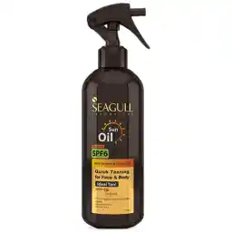 روغن برنزه کننده و ویتامینه سی گل Spf6 حجم 250 میل